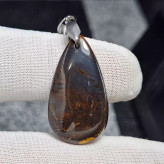 گردنبند سنگ طبیعی آیرون تایگر معدنی کد 33767