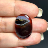 نگین سنگ عقیق ژئود دار معدنی خراسانی کد 60043