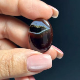 نگین سنگ عقیق ژئود دار معدنی خراسانی کد 60043
