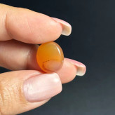 نگین سنگ عقیق عسلی معدنی یمن کد 60113