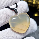 آویز گردنبند سنگ طبیعی عقیق نباتی معدنی کد 36601