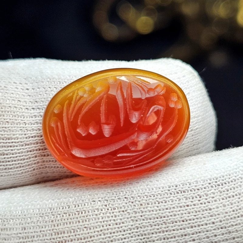 نگین سنگ عقیق معدنی خراسانی با خط دست کد  37267