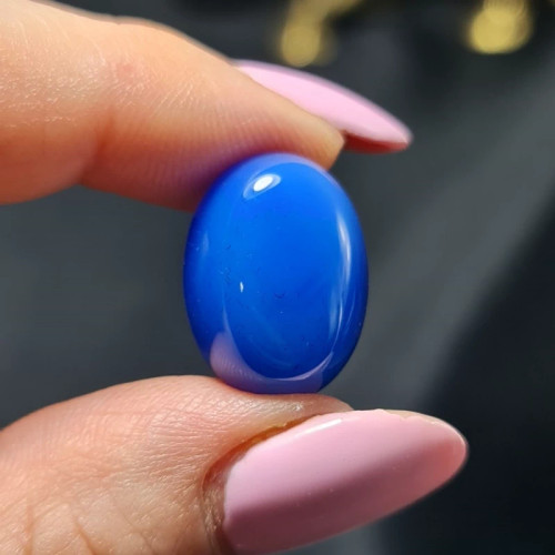 نگین سنگ عقیق آبی معدنی کد T2253