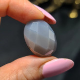 نگین سنگ عقیق کبود معدنی تراش فست کد T2279