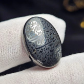 نگین سنگ حدید صینی معدنی من یتق الله کد 38133