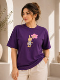تیشرت زنانه طرح خرگوش کد VS142
