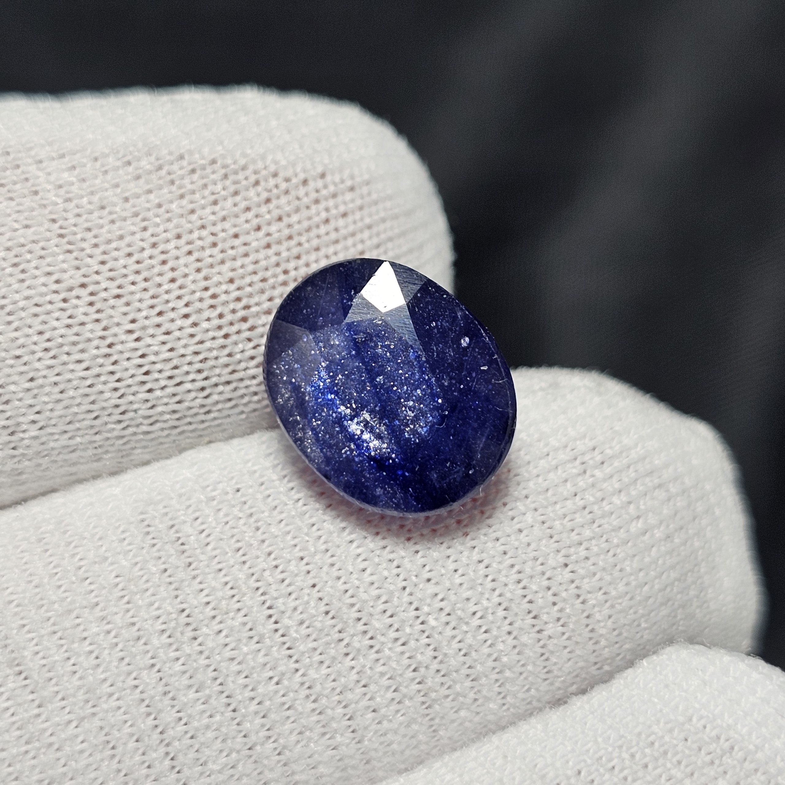 نگین سنگ یاقوت کبود معدنی   کد  39867