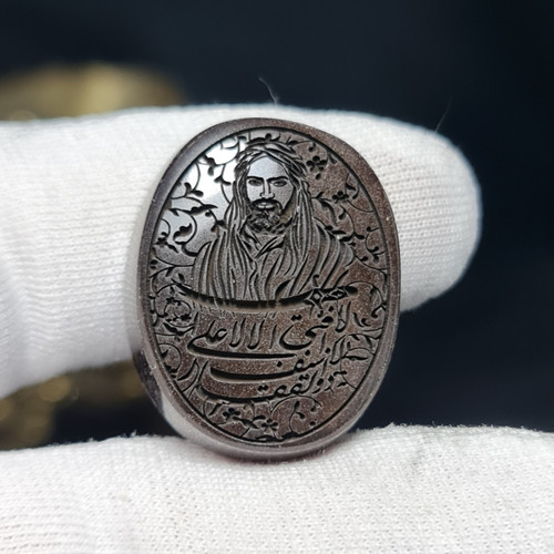 نگین سنگ حدید سماقی معدنی کد T2513